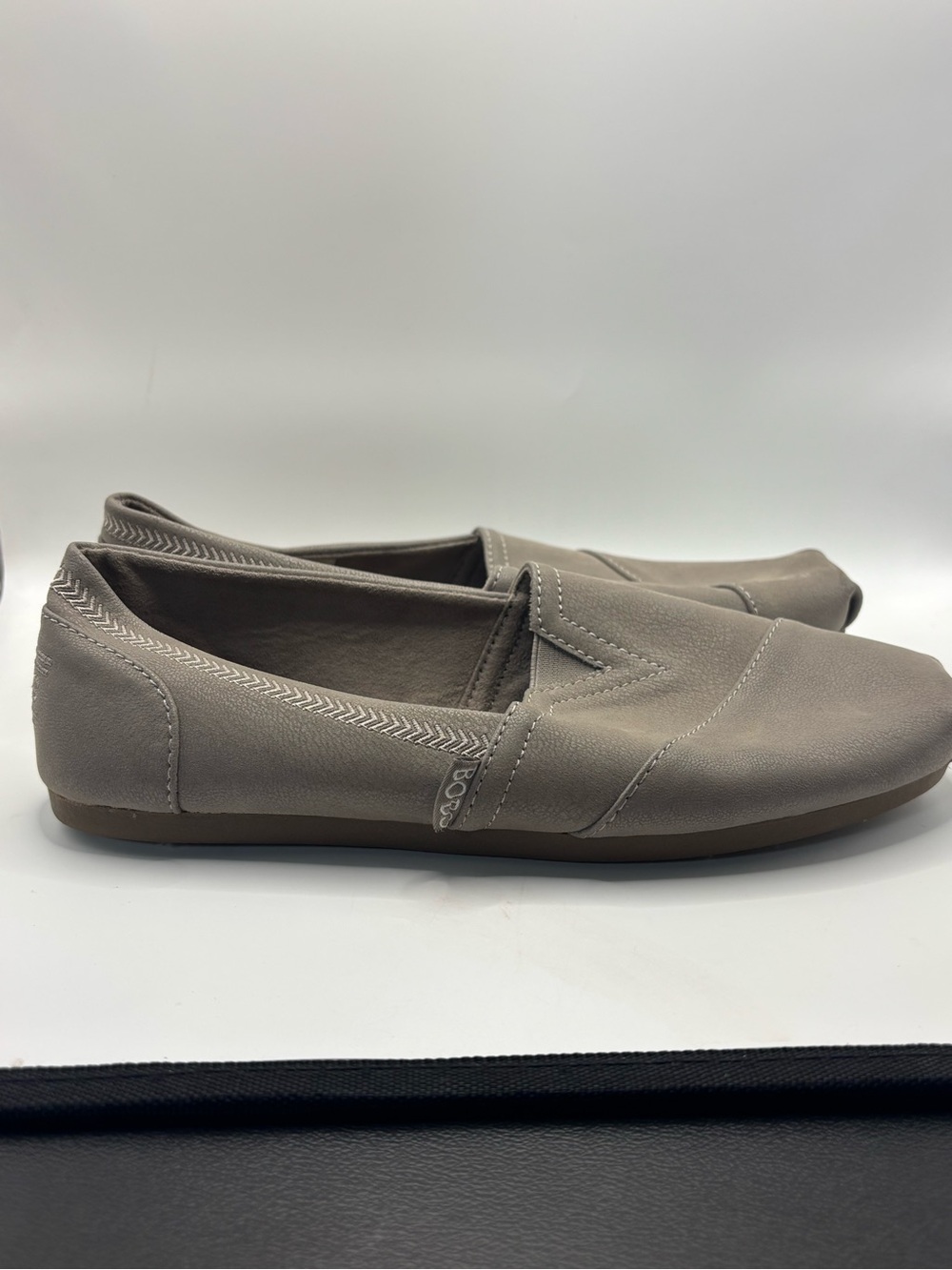 Skechers Taupe Slip-On Ballet Flats